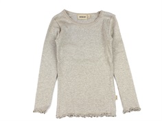 Wheat gravel melange t-shirt Reese rib lace